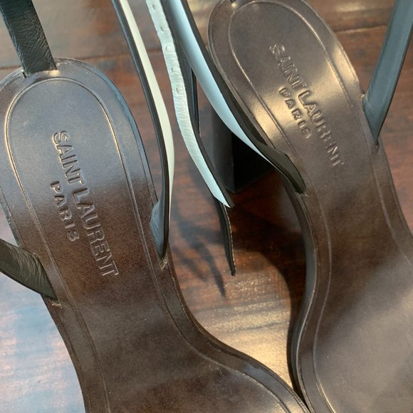 Size 38 Saint Laurent Strappy Wrap Around Sandal - Picture 5 of 8